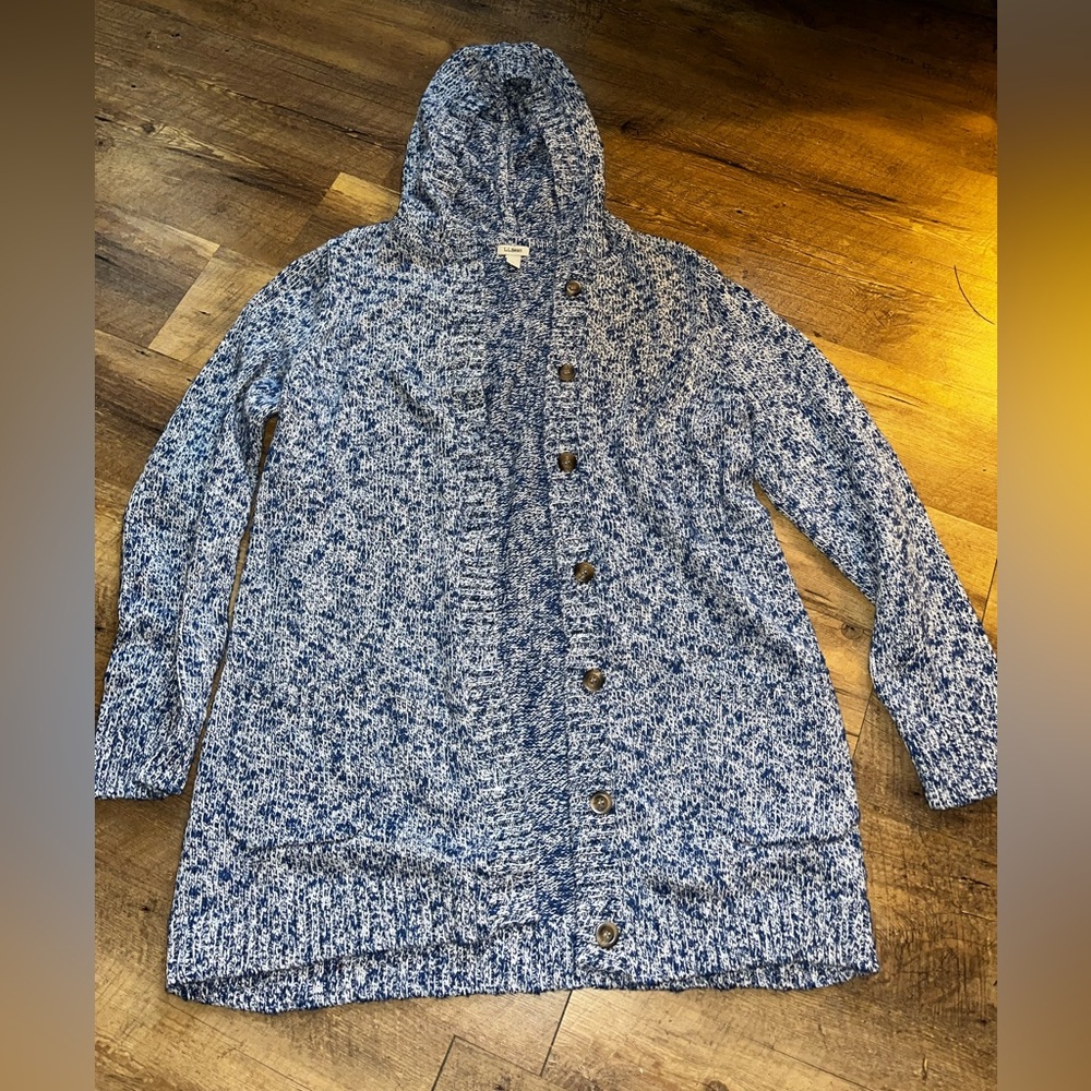 Hooded LL Bean cardigan
